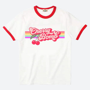 Cherry Bomb Ringer Tee