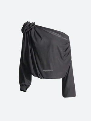 Chiffon One Shoulder Top