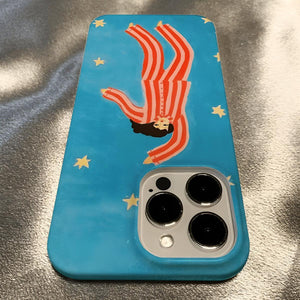 Woman In Pajamas Phone Case