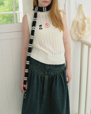 Teen Craft Striped Skinny Scarf