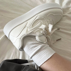 Self Made Skater Sneakers in White