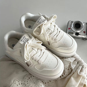 Self Made Skater Sneakers in White