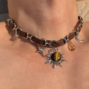Black Star Charm Choker