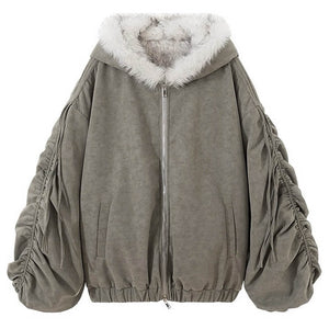 Less Conversation Reversible Fur Jacket