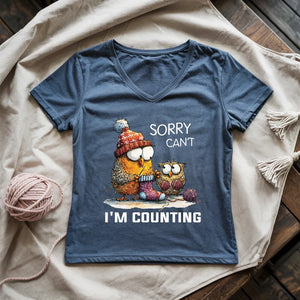 Sorry Cant Lady V-neck