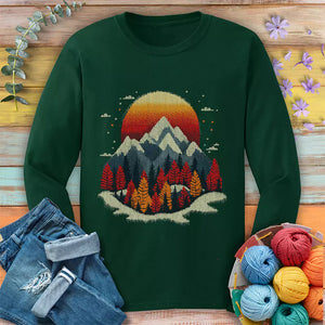 Knit Mountain Long Sleeve T-shirt