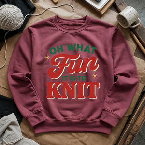 Fun It Is To Knit Sweatshirt