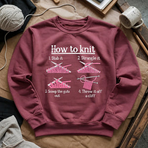 How To Knit Sweatshirt
