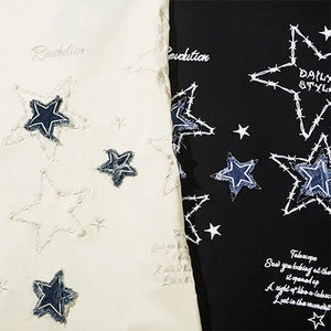 Preppy Star Patch Sweatshirt