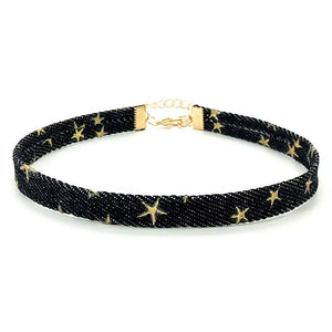Star Girl Denim Choker