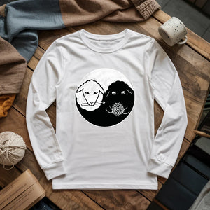 Black & White Sheeps Long Sleeve T-shirt