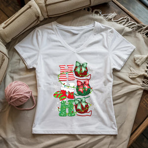 Ho Ho Ho Lady V-neck