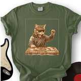 Cat DJ Spinning T-Shirt