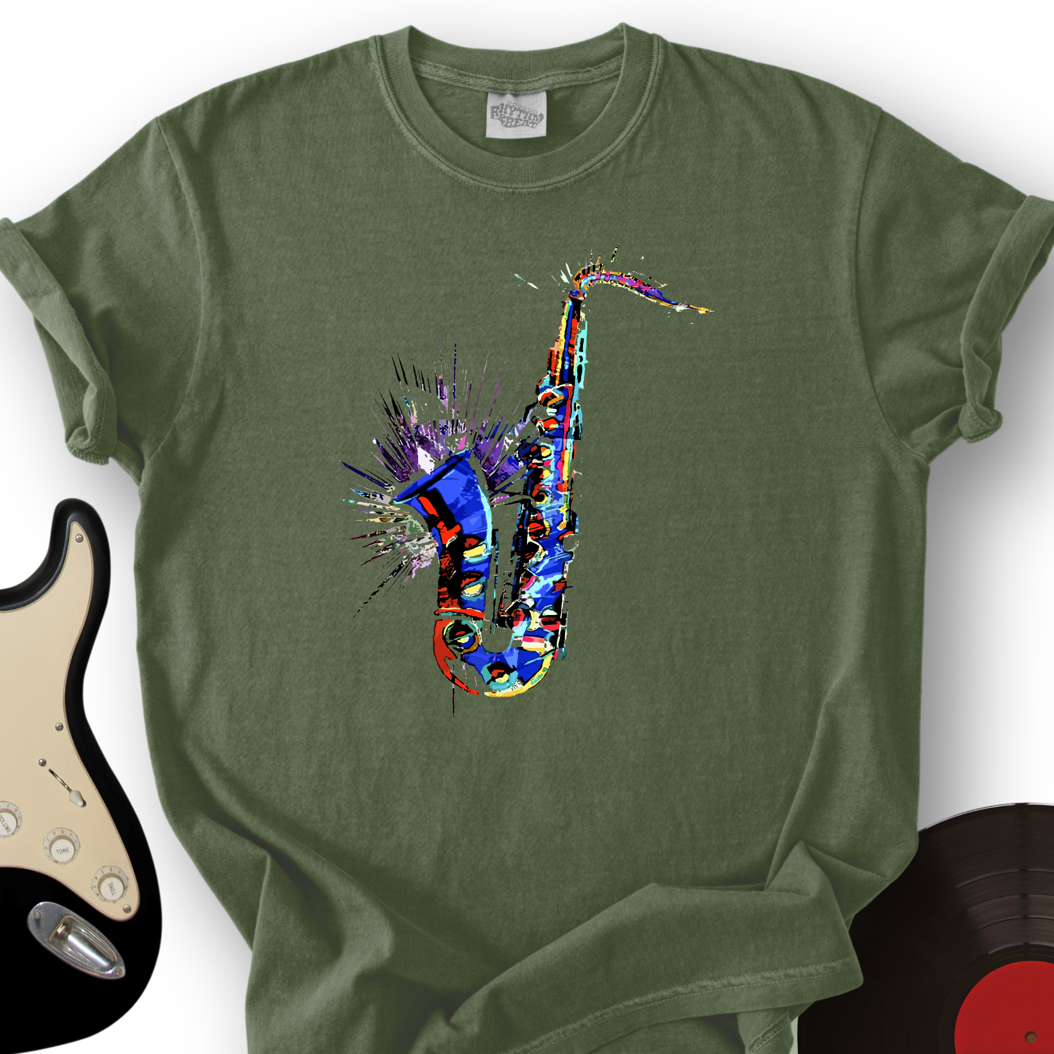 Blue Jazz Sax T-Shirt