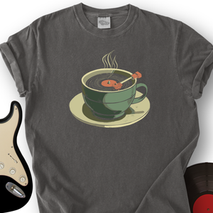Coffee Cup Record Player T-Shirt