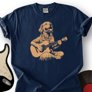 Golden Retriever Guitar T-Shirt