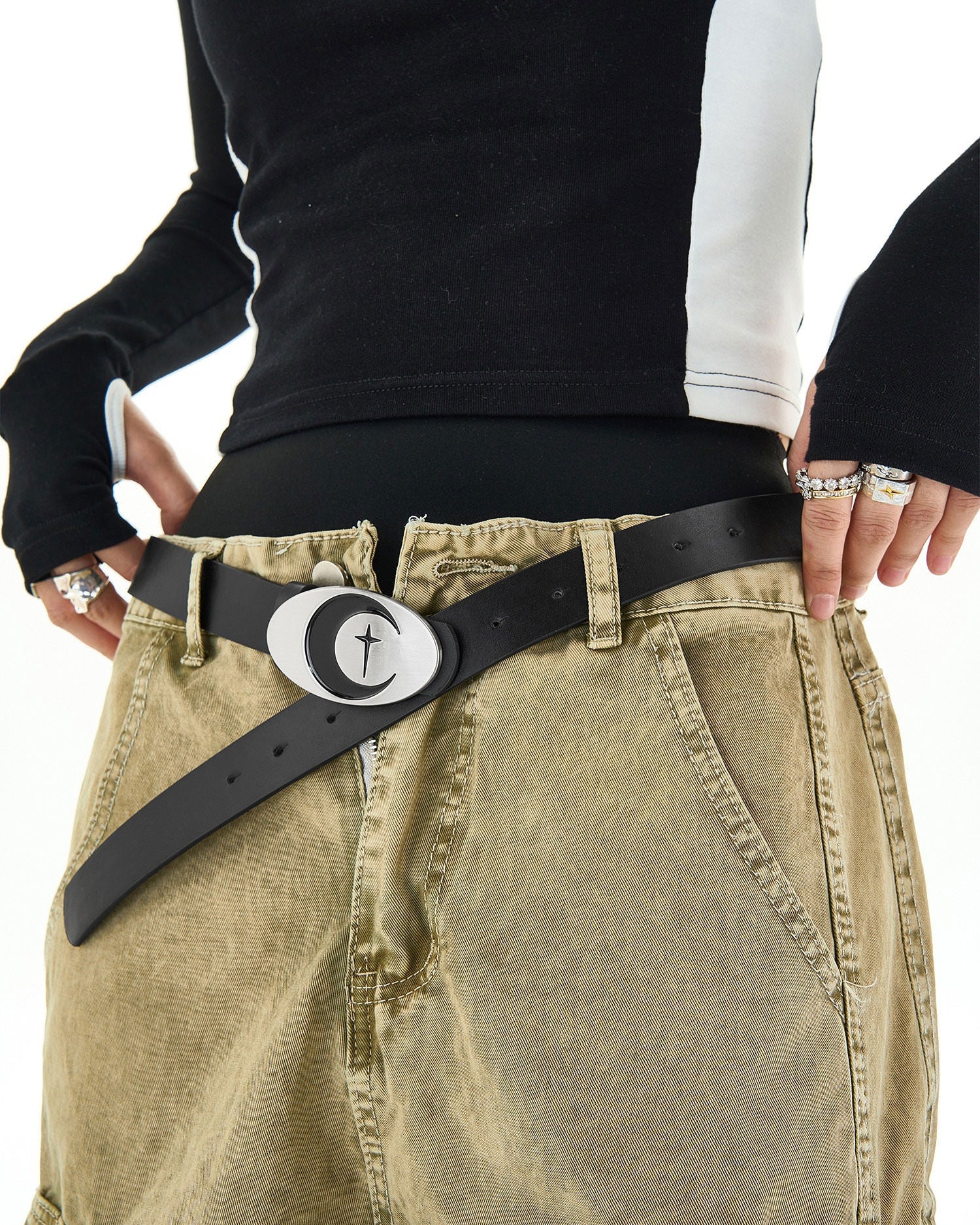 Star & Moon Buckle Belt