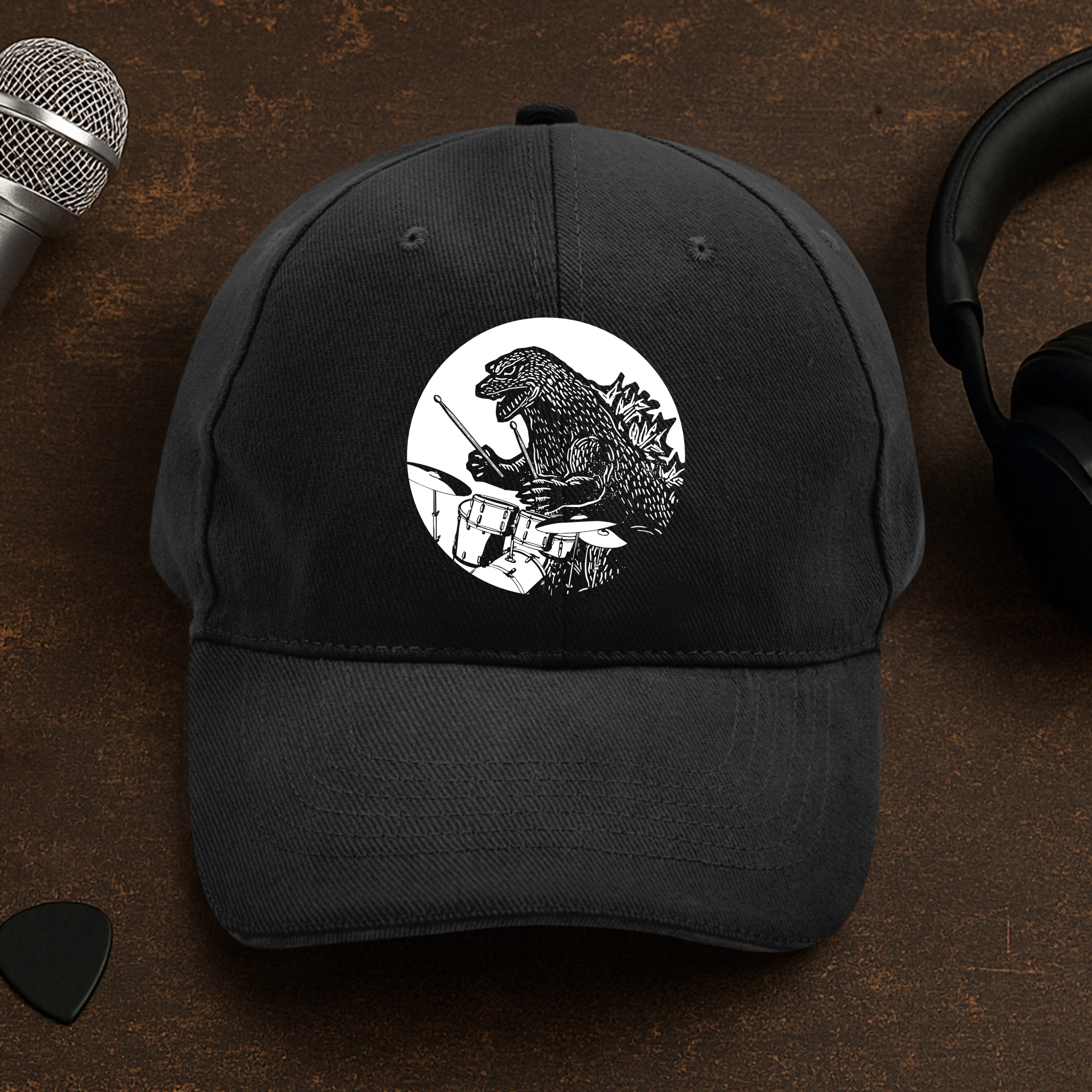 Dinosaur Guitar Cap