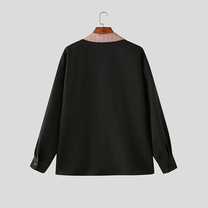 Contrast Collar Shirt