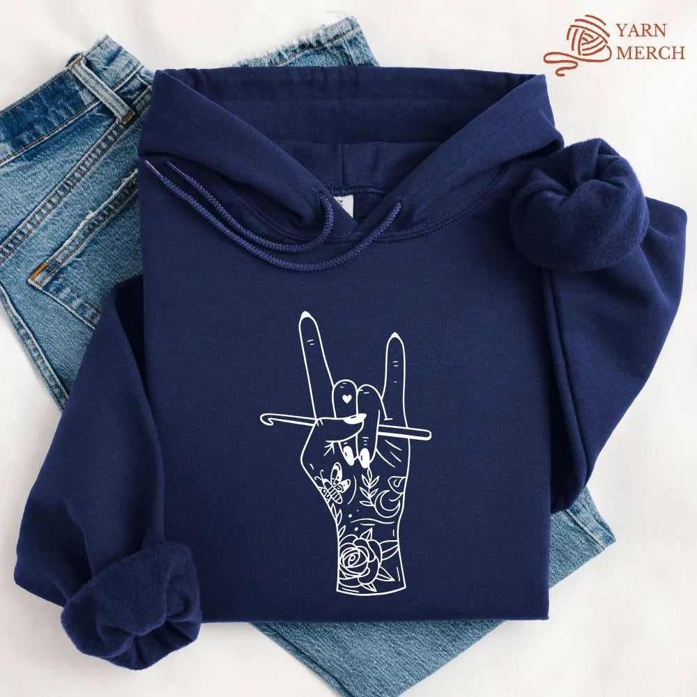 Crocheting Rock Hoodie