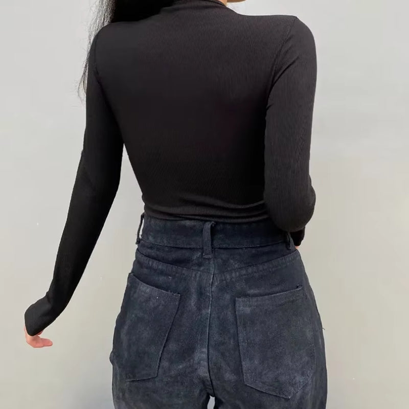 Cut Out Open Front Bodysuit