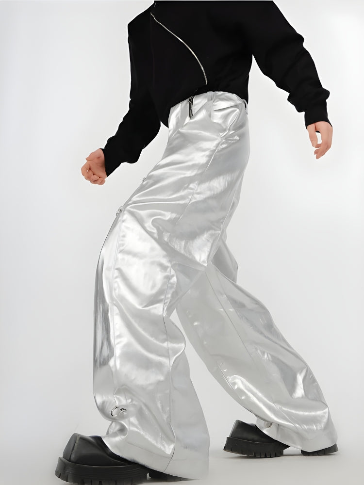 Cyberpunk Zip-Up Parachute Pants