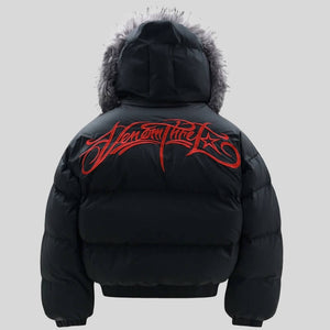 Faux Fur Hooded Puffer Jacket