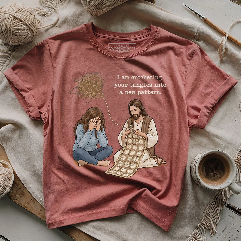 God Crocheting Tangles T-shirt