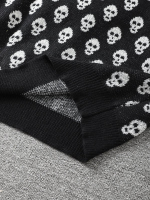 Goth Skull Pullover Sweater