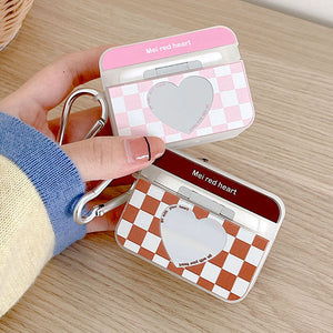 Heart Check Pattern AirPods Case