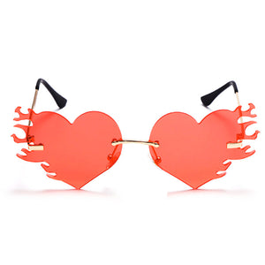 Heart Flame Glasses