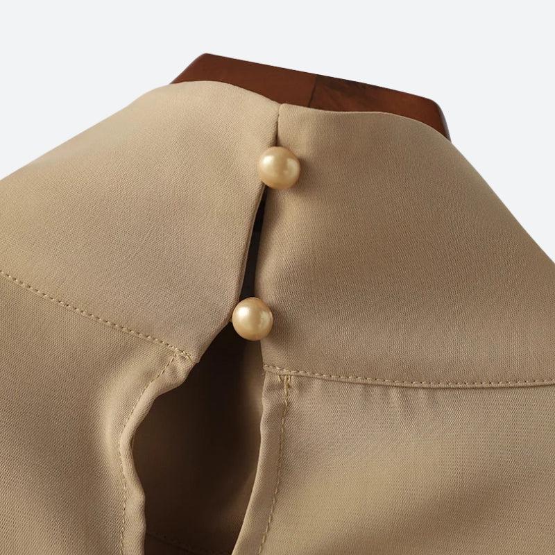 Open Front High Neck Jacket