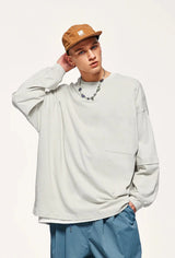 Pocket Layered Sweatshirt