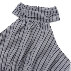 Ruched Halter Midi Dress