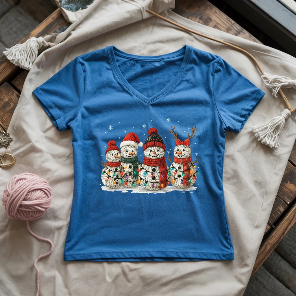 Yarny Snow Crew Lady V-neck