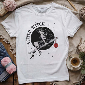 Crochet Stitch Witch Tshirt
