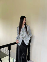 Vintage Floral Saddle Buckle Shirt