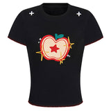 Apple Embroidered T-Shirt