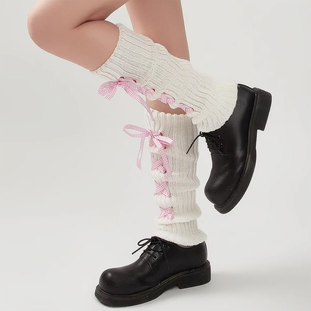 Balletcore Ribbon Leg Warmers