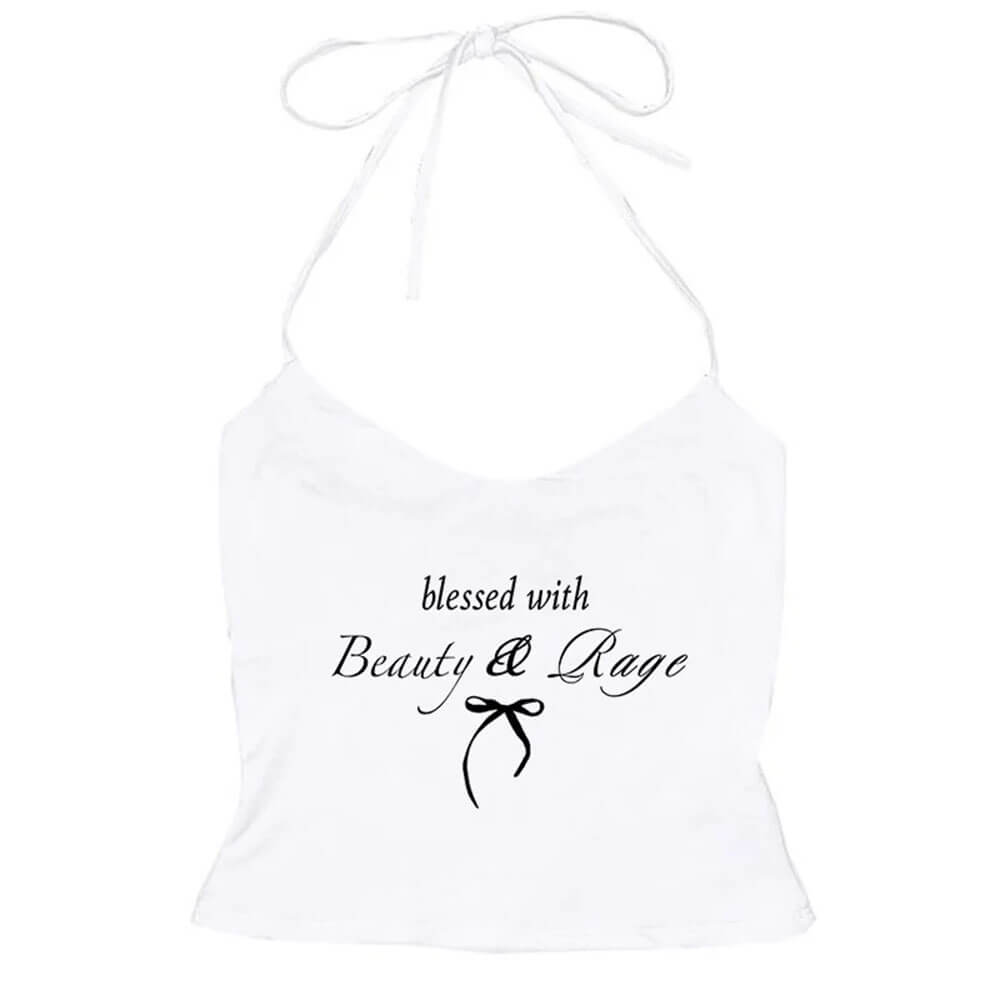 Beauty & Rage Y2K Halter Top
