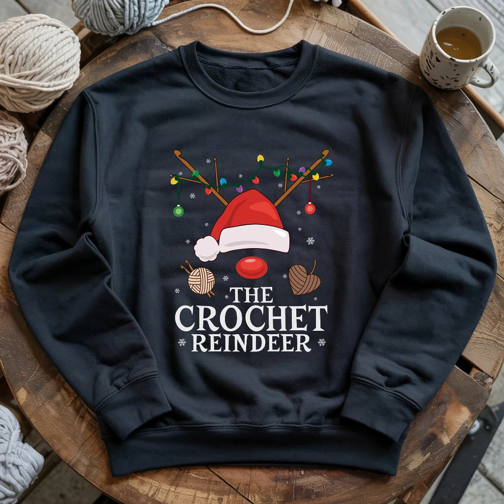 Crochet Reindeer Sweatshirt