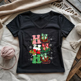 Ho Ho Ho Lady V-neck