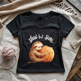 Slow But Sure Lady V-neck