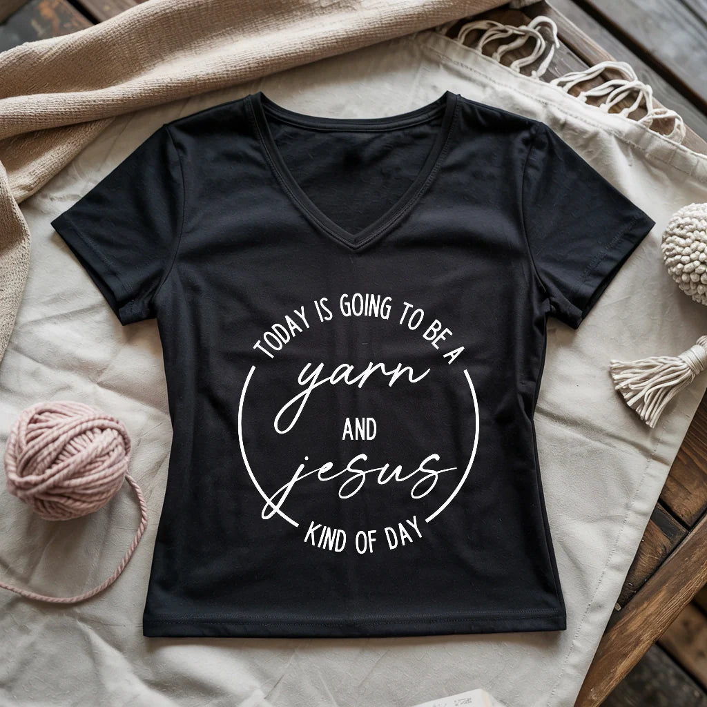 Yarn & Jesus Lady V-neck