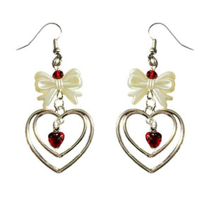 Bow & Heart Coquette Earrings
