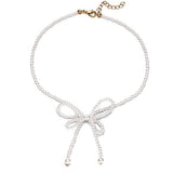 Bow Pearl Choker