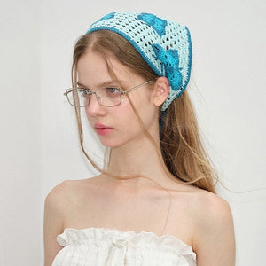 Butterfly Crochet Triangle Bandana