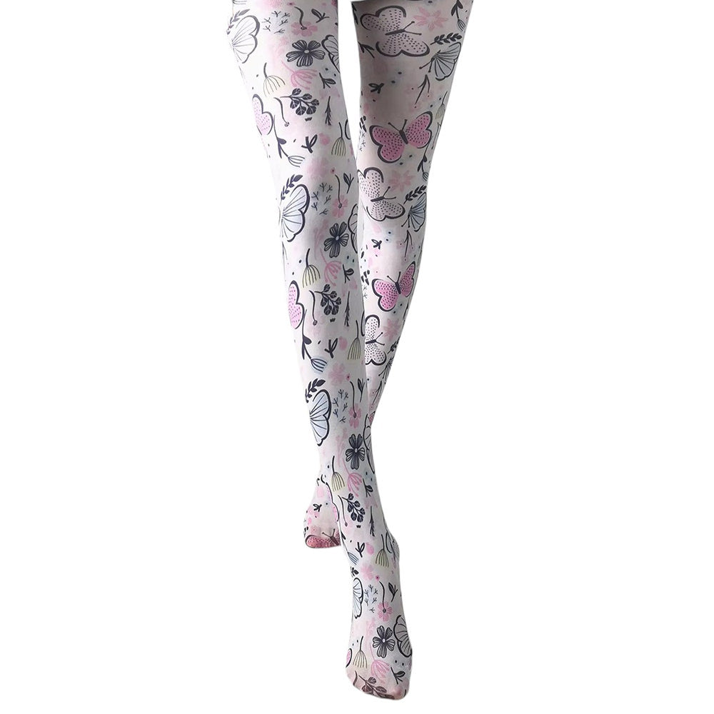 Butterfly Print Tights