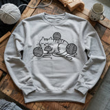 Cat And Yarn Sweatshirt