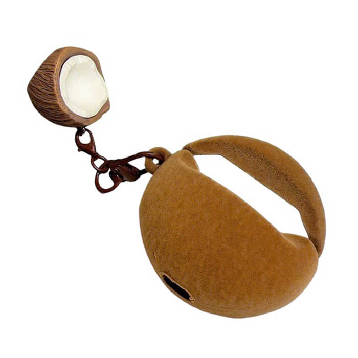 Coconut AirPods Case with Keychain